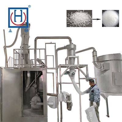 PE Plastig Cryogenig Rhewi Pulverizer